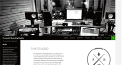 Desktop Screenshot of fremantlerecordingstudios.com.au